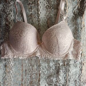 Adrienne Vittadini Lace Bra - Soft Pink